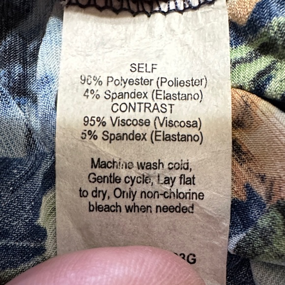 Sz L⭐️Like New Navy Floral Faux Wrap Sleeveless Maxi Dress. Drapes Beautifully! - Picture 7 of 8